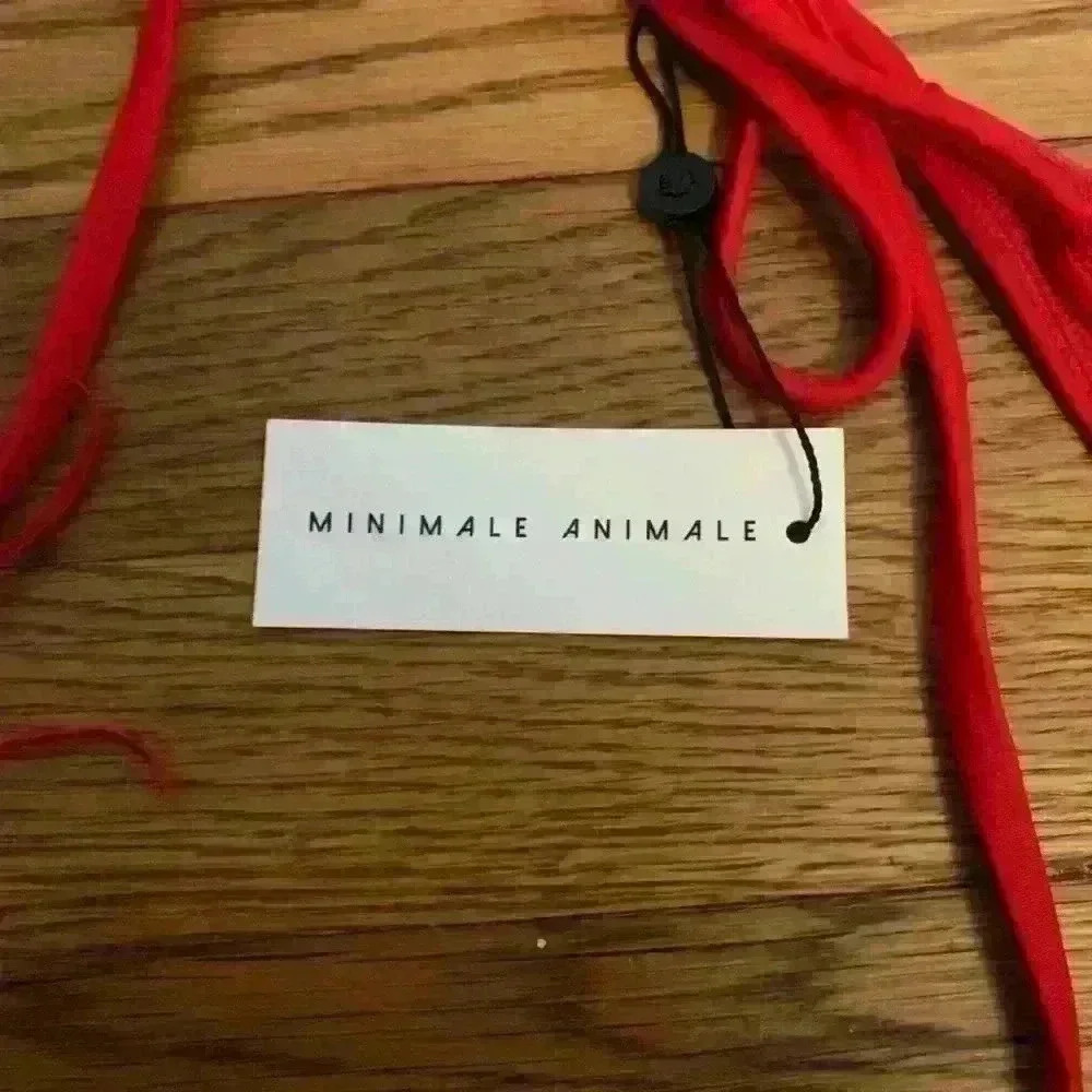 NWT MINIMALE ANIMALE The Tie Side Tassel Bikini Bottom, Women’s Size XL - Picture 4 of 10